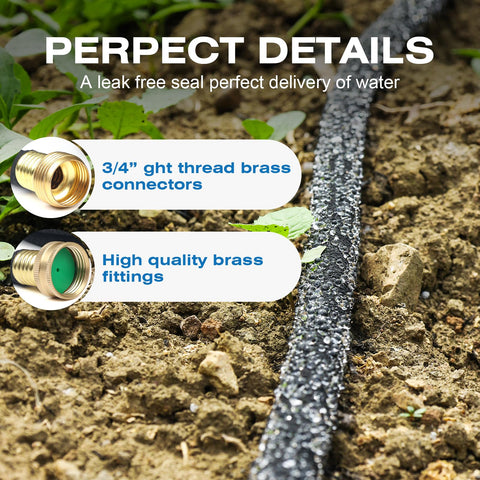 Naicet soaker hose end cap included helps secure connections