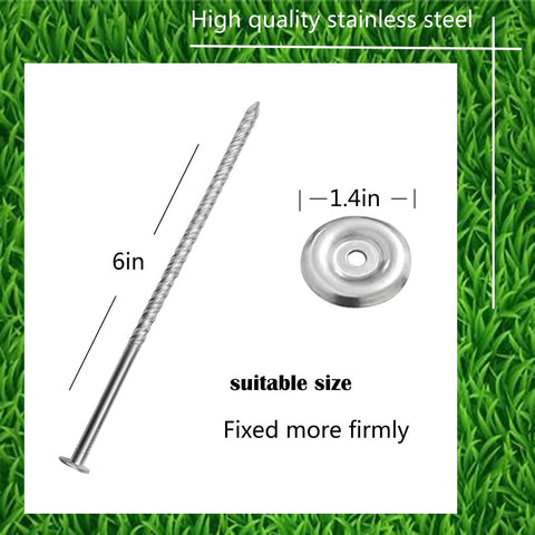 NAILONG stainless steel rug stakes show rust-resistant performance for outdoor use