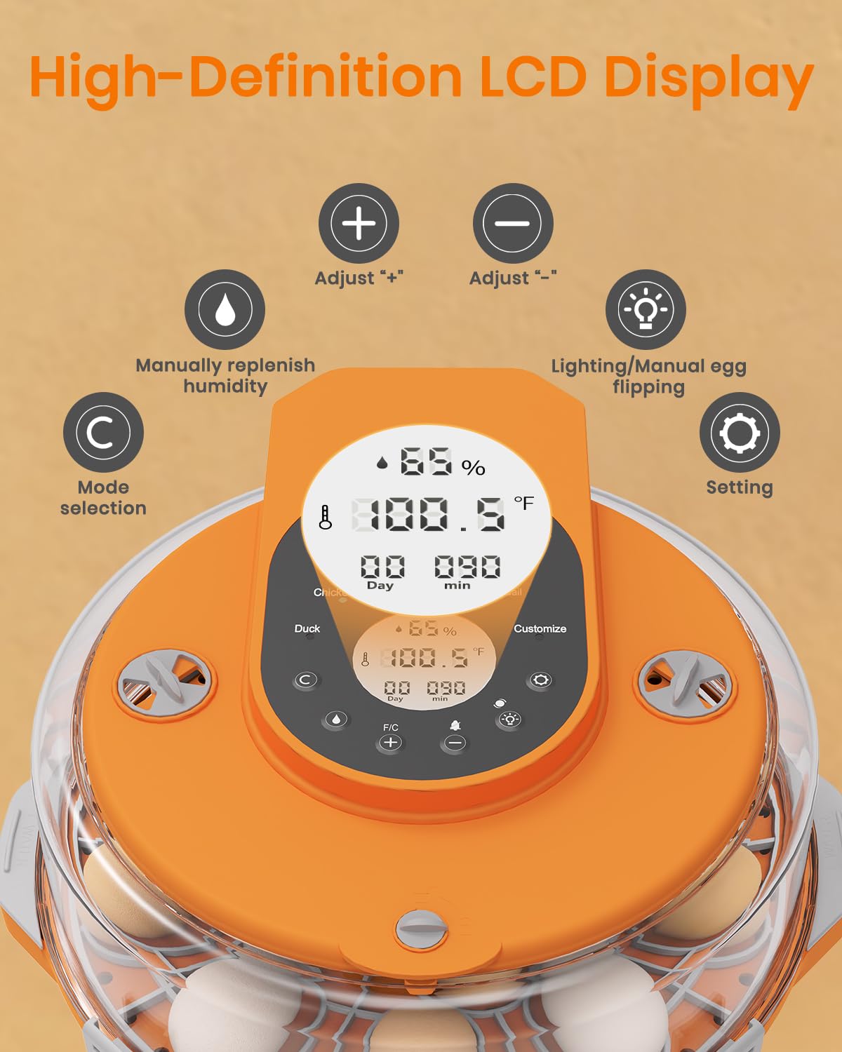 Nailrepro incubator poultry compatibility supports multiple egg types