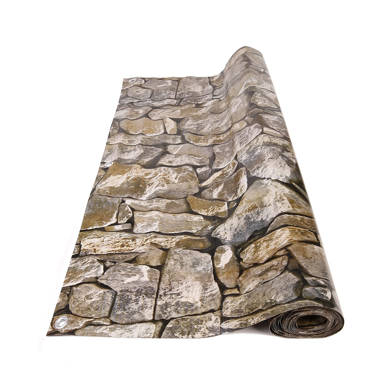 NAIMORUI stone balcony screen texture emphasizes modern, low-maintenance outdoor look.