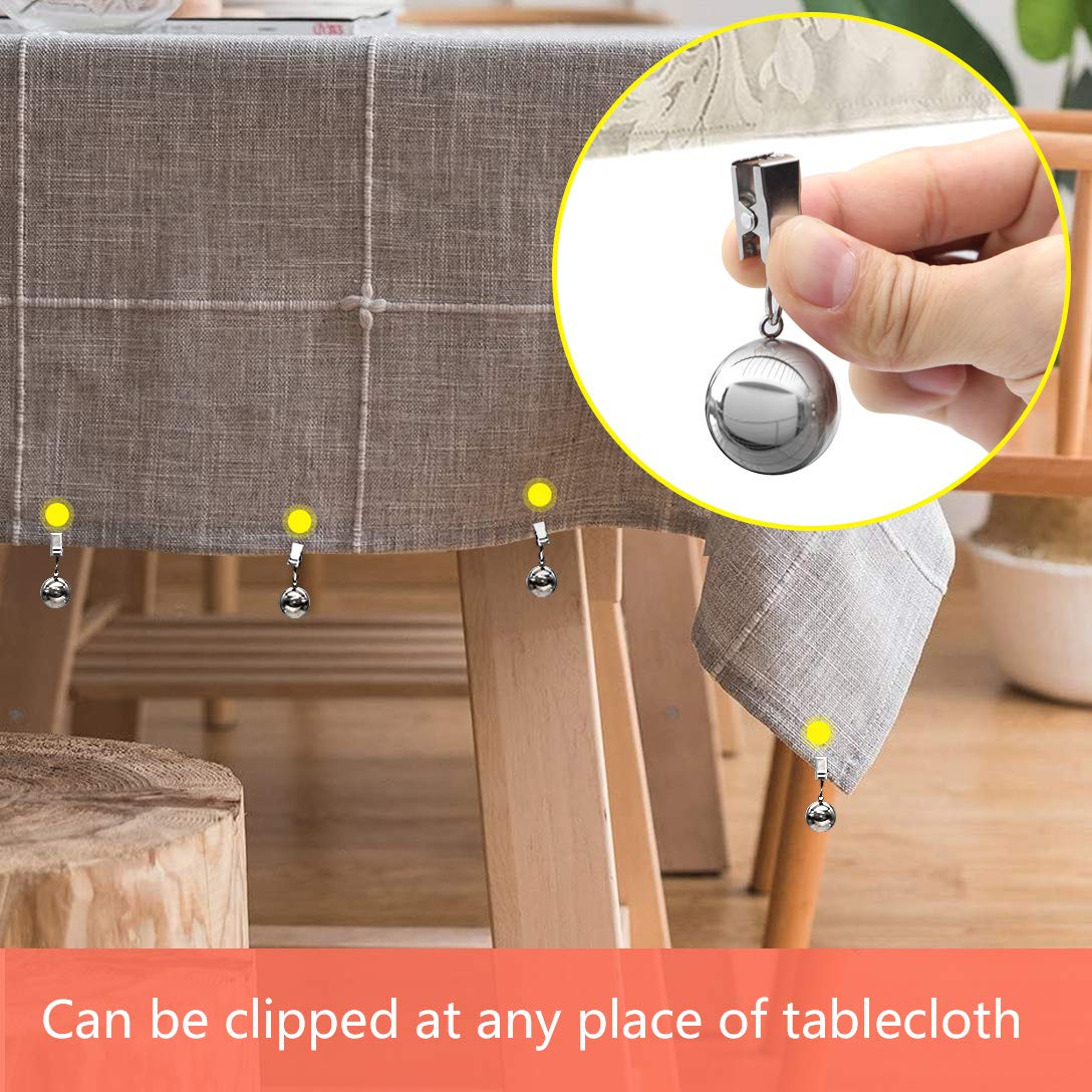 NAISI 4-pack weights secure tablecloths and prevent shifting