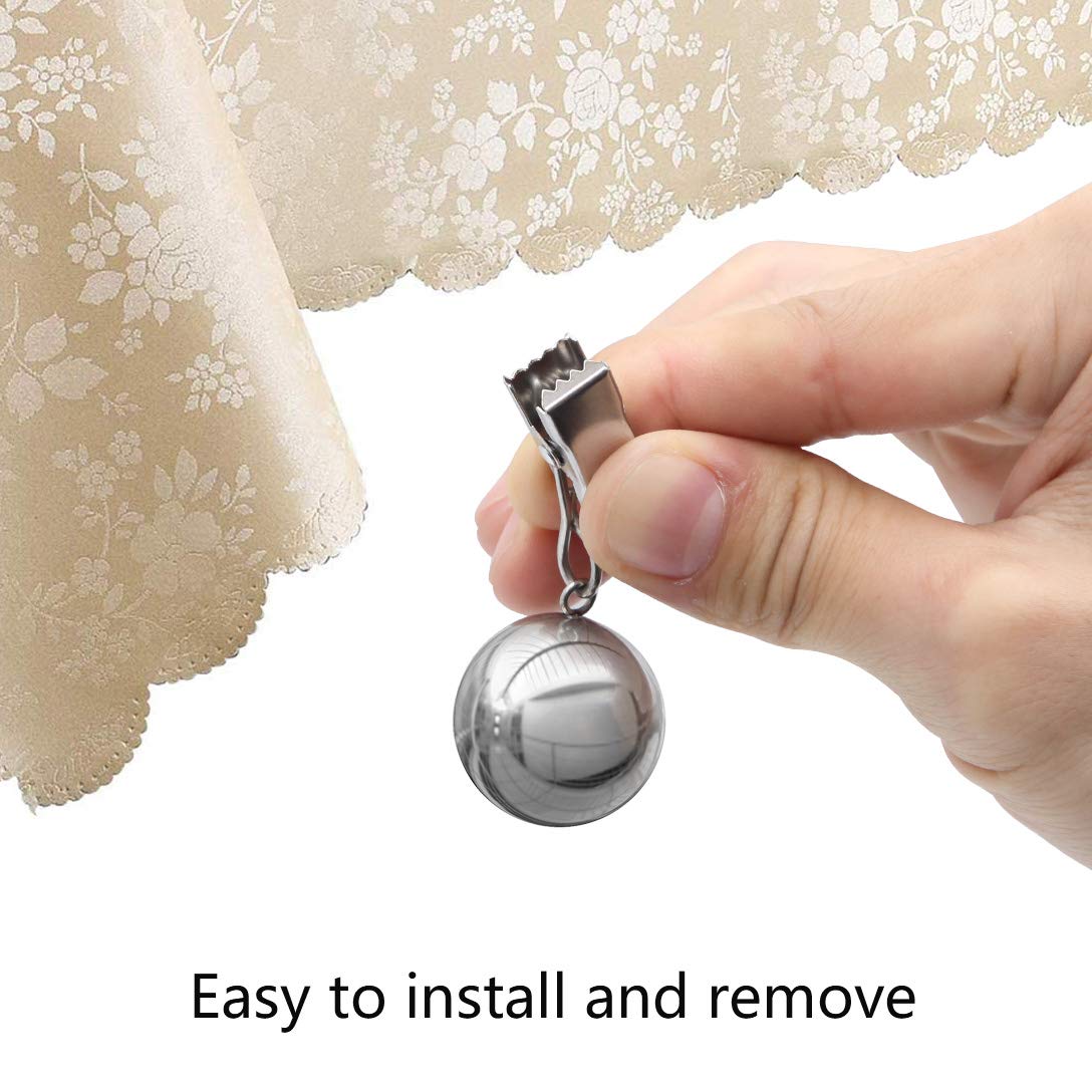 NAISI tablecloth weights are portable for hotels and events