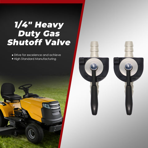 Nakkaa 2PCS 1-4in steel inline shutoff valve durable steel material with cadmium plating