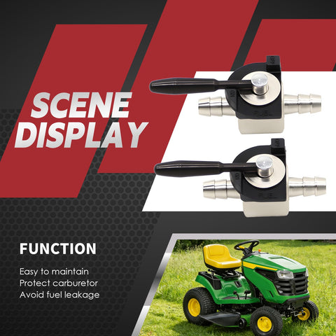 Nakkaa 2PCS 1-4in steel inline shutoff valve in use with lawn tractors improves fuel control