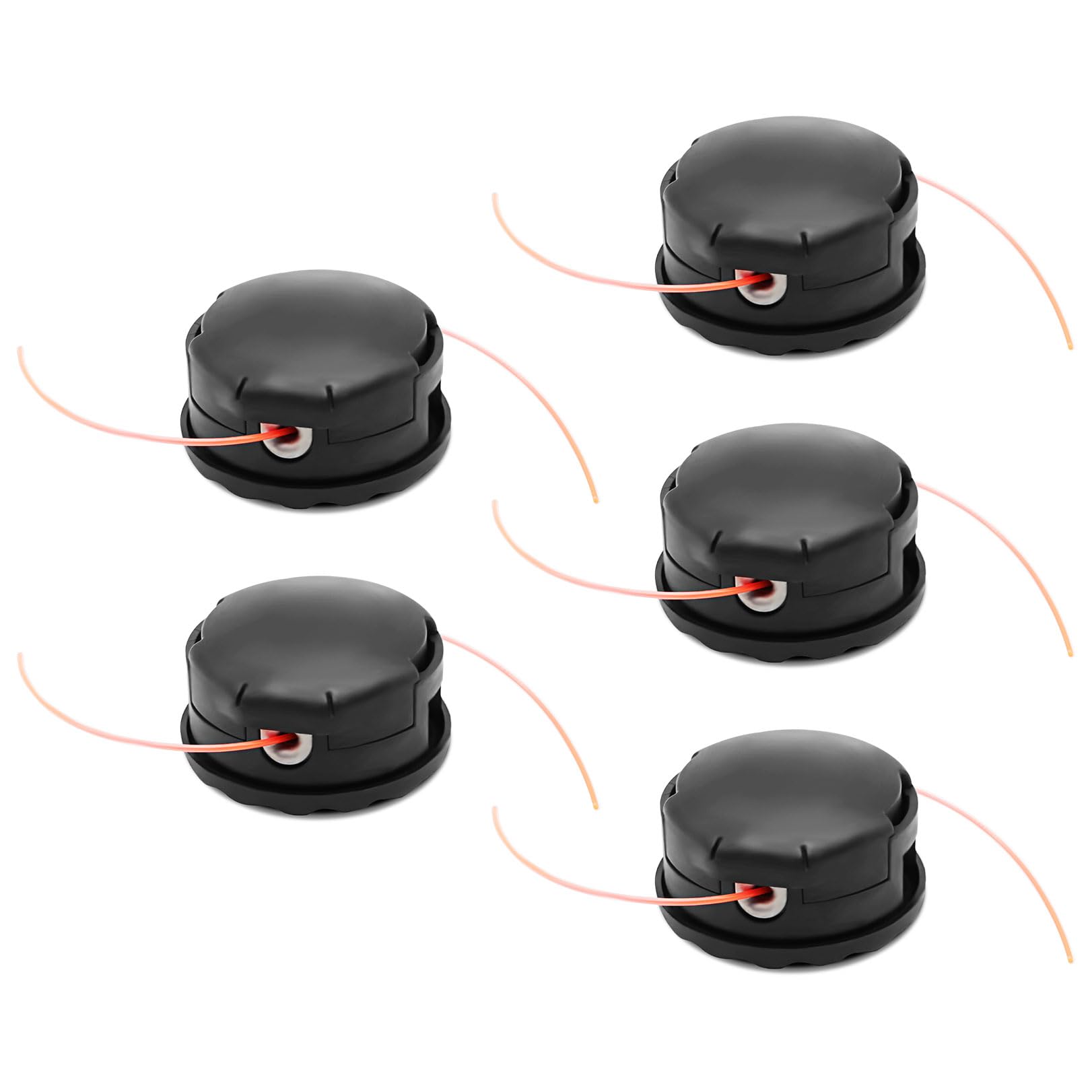 Nakkaa 5-piece trimmer head pack for quick replacement and compatibility with common heads