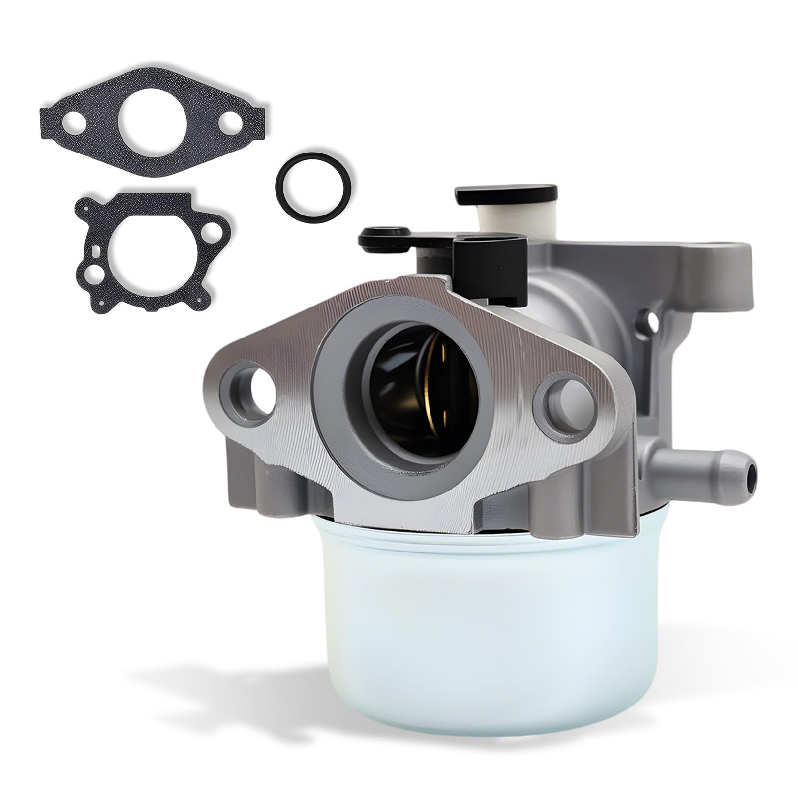 Nakkaa carburetor front view showing compact design for reliable lawn mower performance