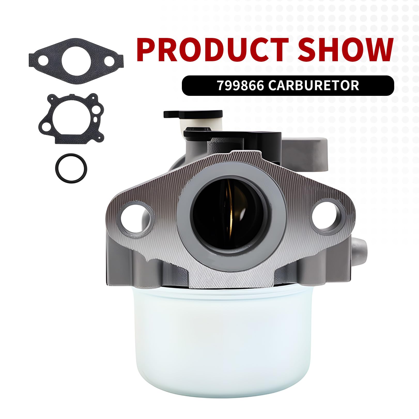 Nakkaa carburetor side view highlighting mounting interface for easy replacement