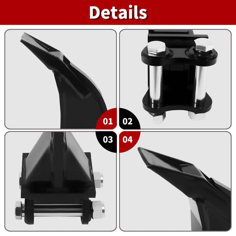 Sharp tooth design improves soil loosening and digging efficiency.