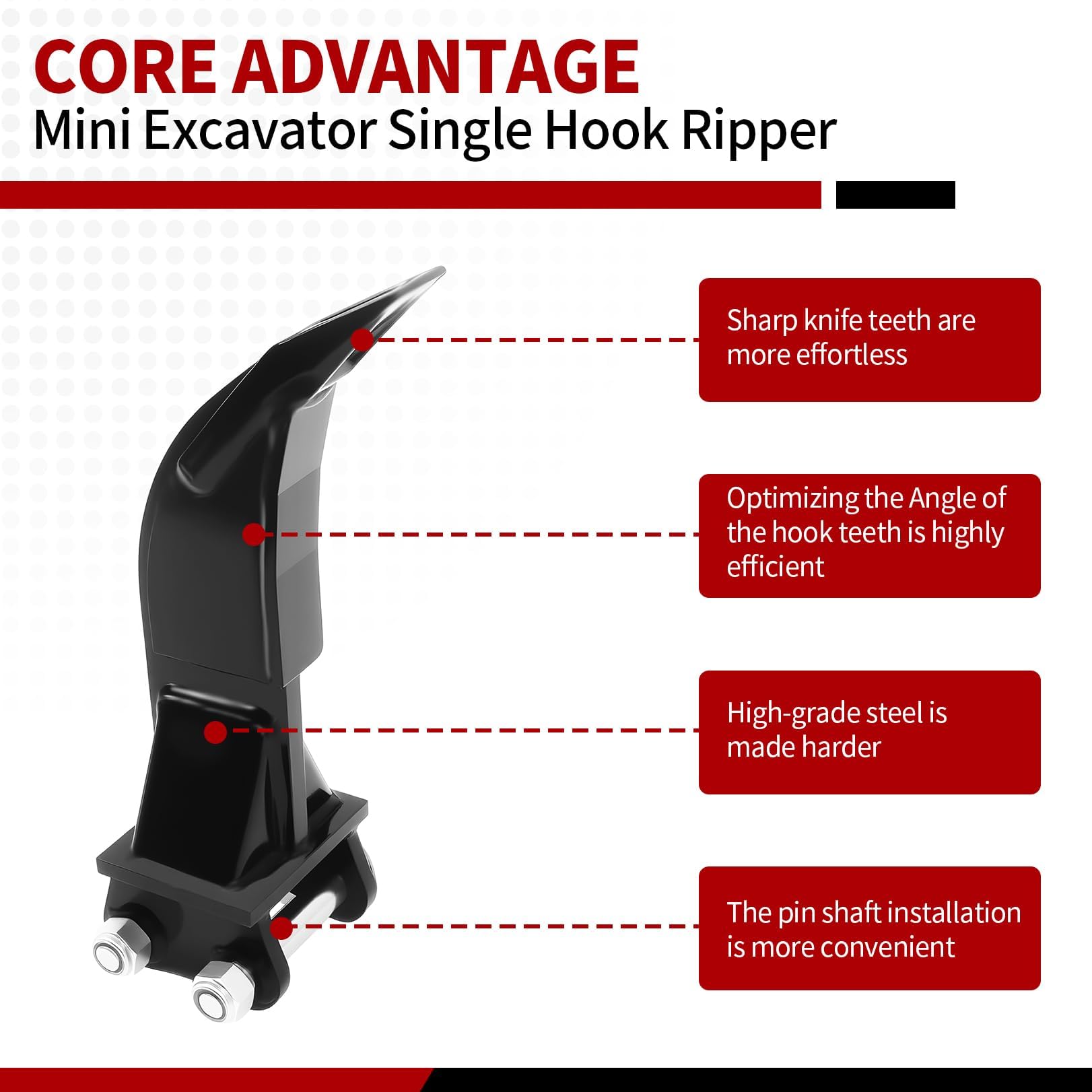 Durable steel construction with a 3.46-inch center wheelbase for stability.