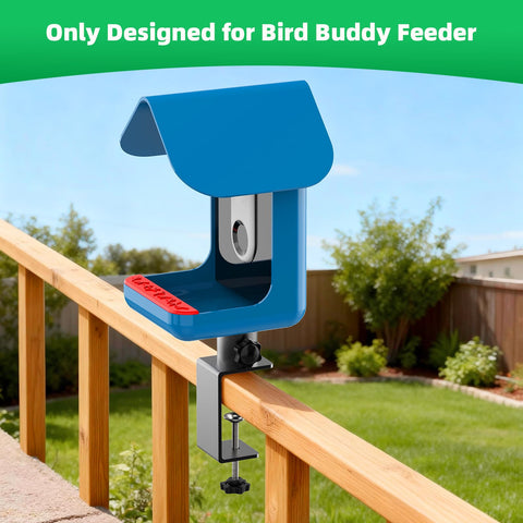 Nakucholy metal clamp-on design grips deck rails securely up to 3.32 inches.