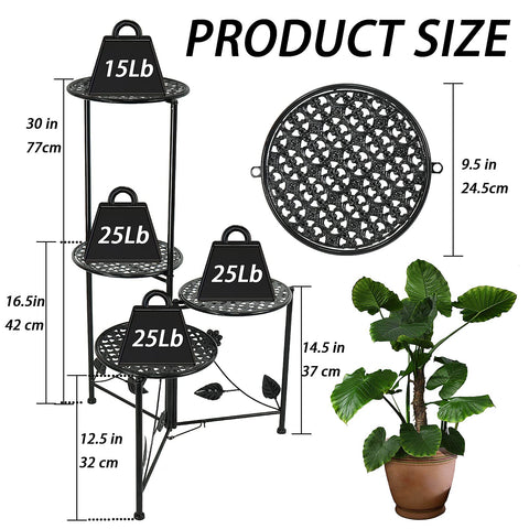NAKUPE folding plant rack shown collapsed for compact storage and space saving