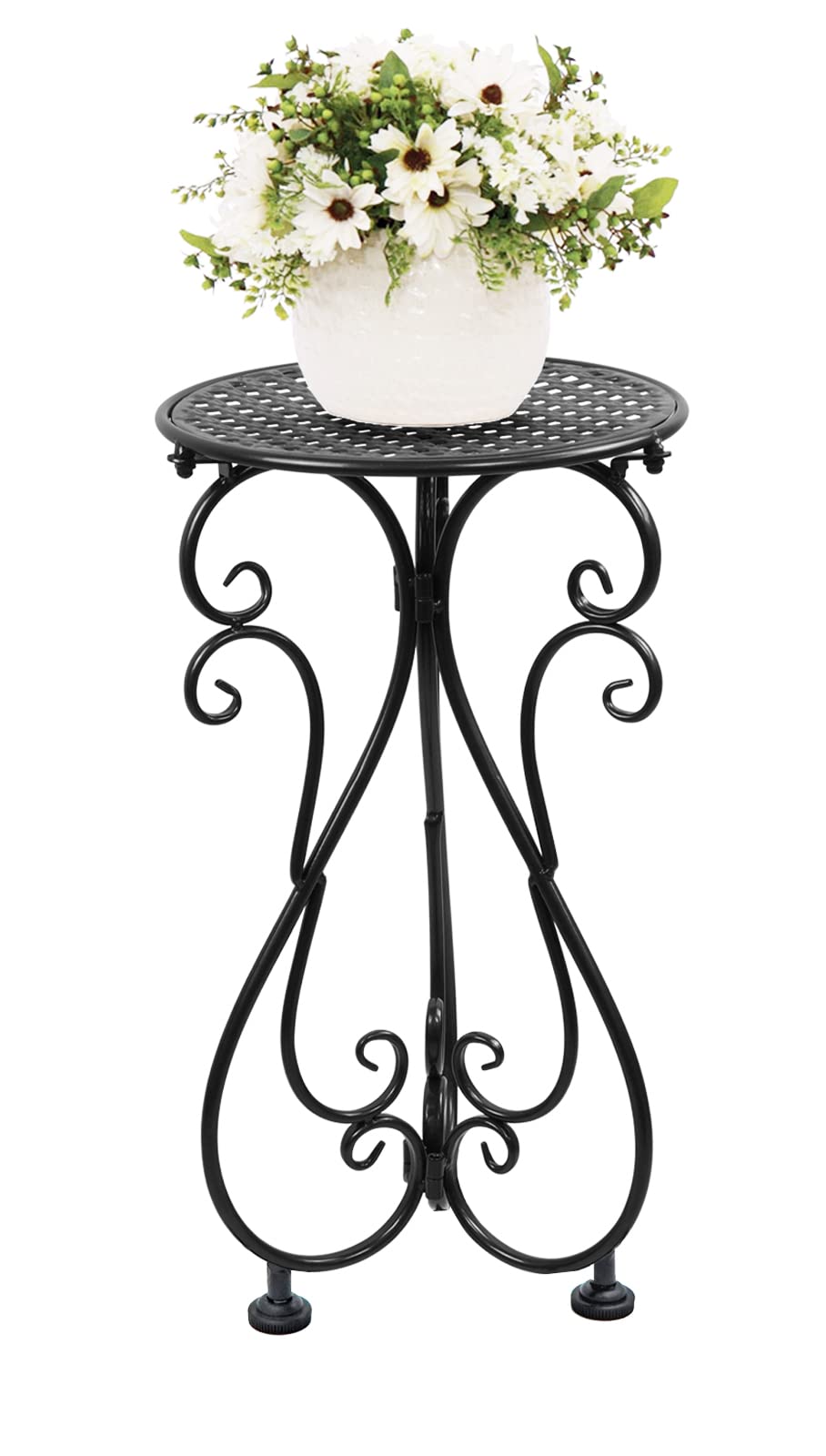 NAKUPE metal plant stand top view ideal for sun exposure on potted plants