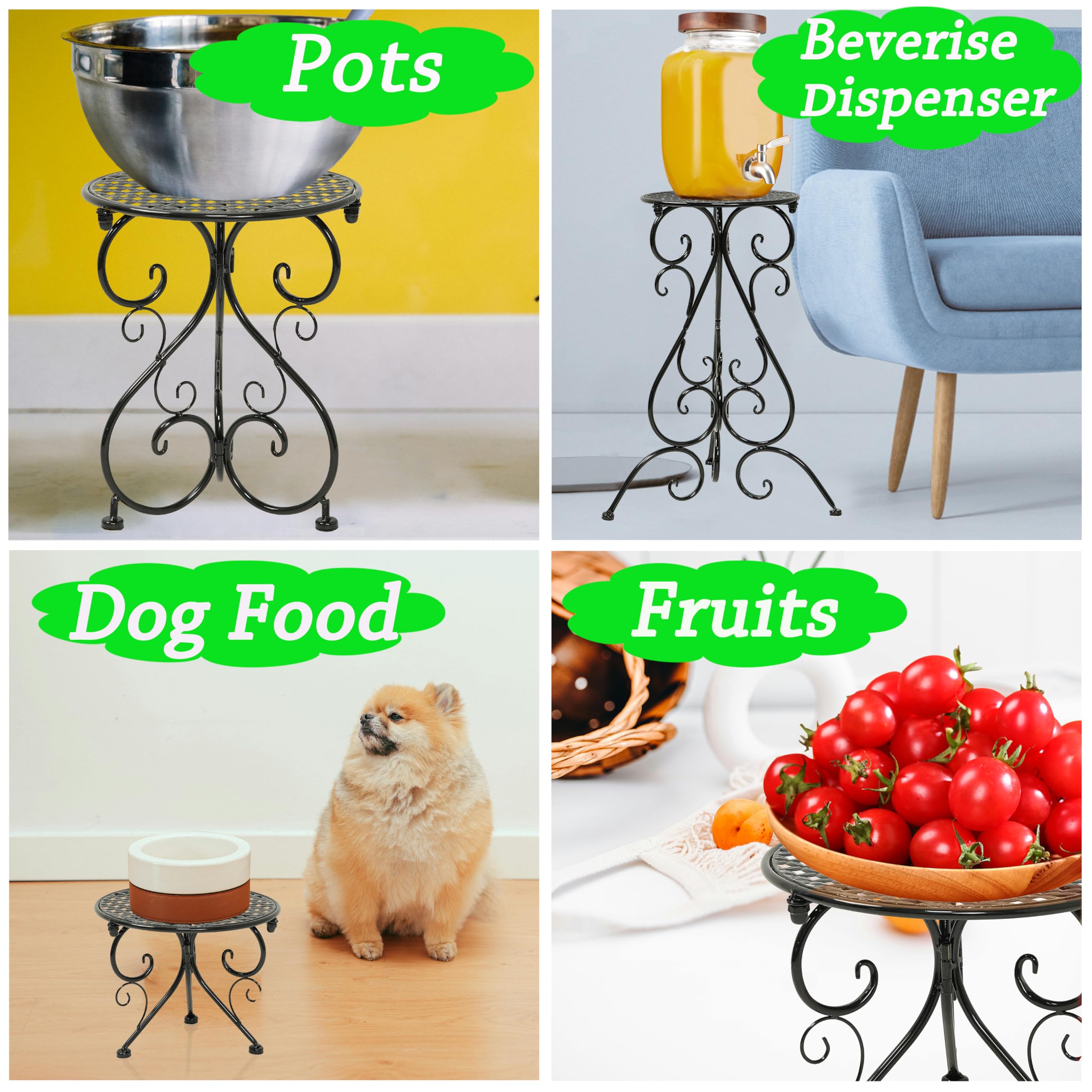 NAKUPE versatile stand doubles as a side table and plant rack.
