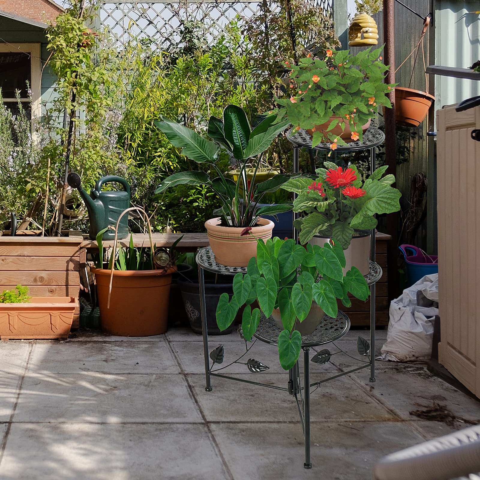NAKUPE plant stand with anti-corrosion finish suitable for garden and porch