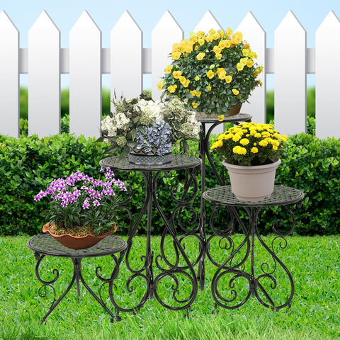 NAKUPE 11-inch top tray fits small to medium pots.