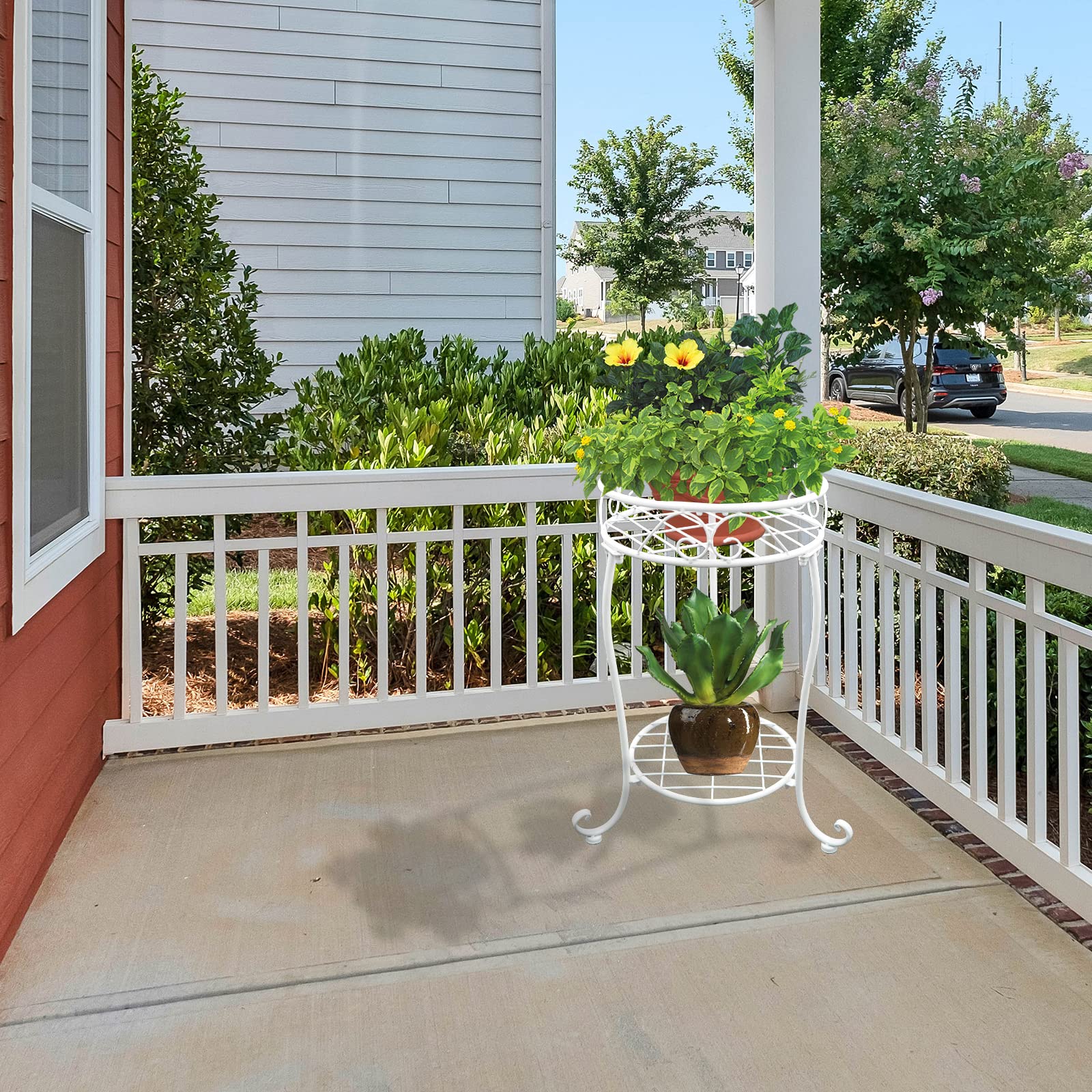 NAKUPE sturdy wrought-iron frame with rust-resistant finish.