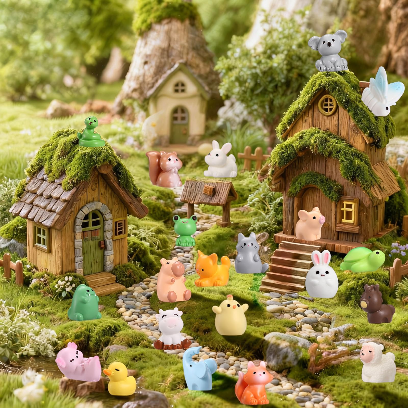 Naler mini resin frog for dollhouses and terrariums