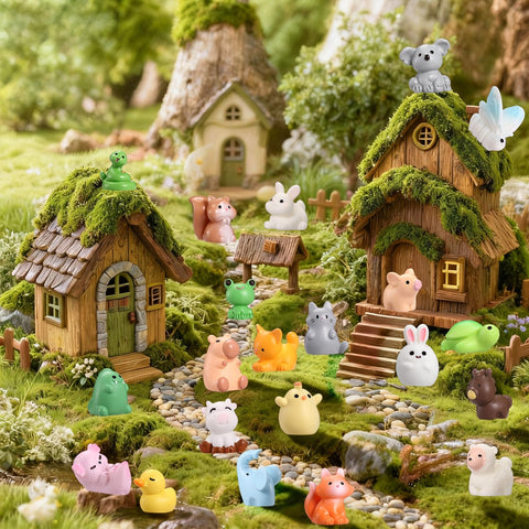 Naler mini resin frog for dollhouses and terrariums