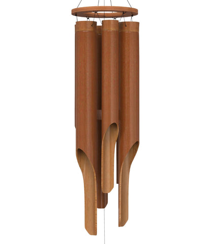 Nalulu Classic Bamboo Wind Chimes front view adds calming garden ambience