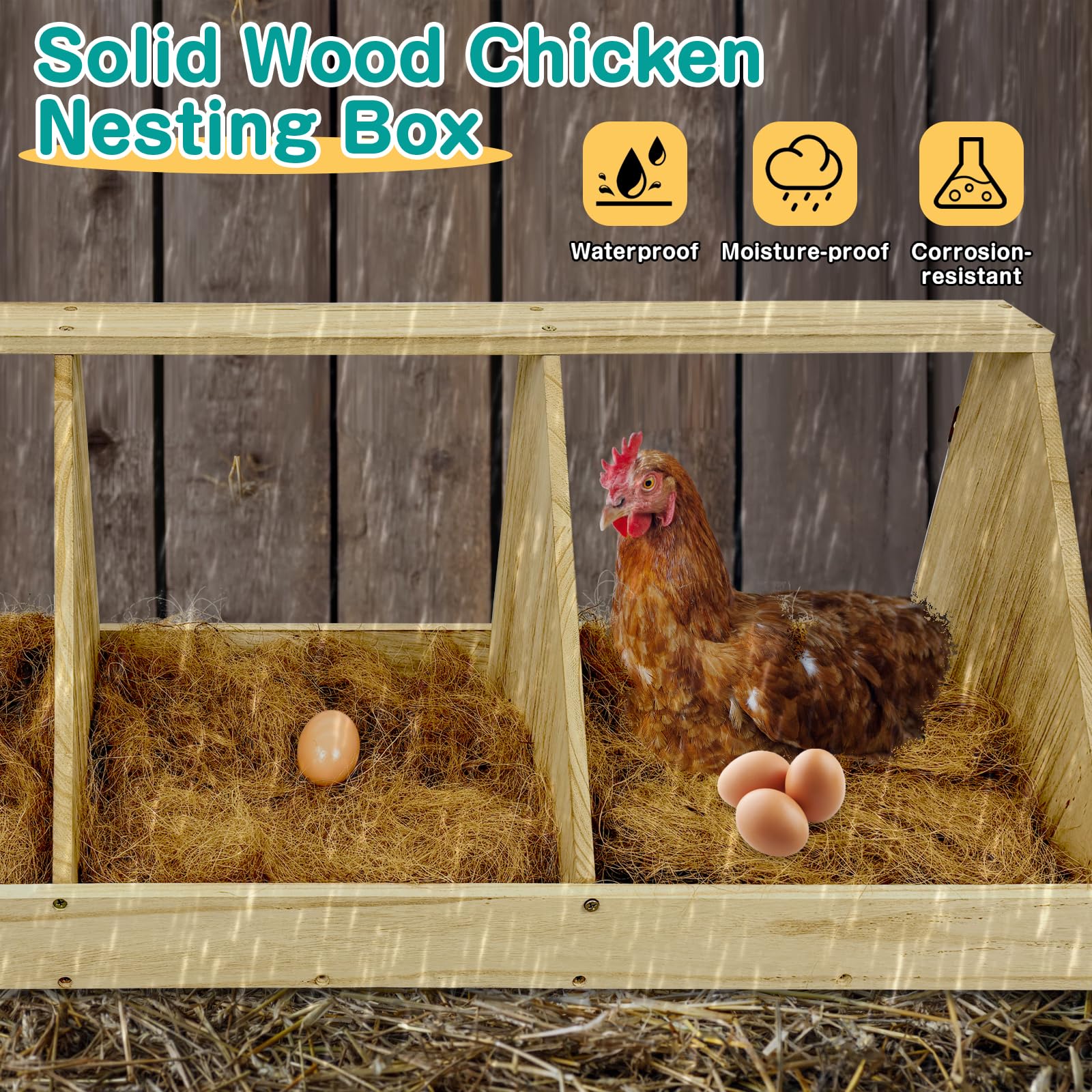 Nalwort removable nest pads enable quick cleaning and maintenance.