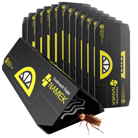 NAMEK 20-pack indoor adhesive traps for long-lasting cockroach capture in homes