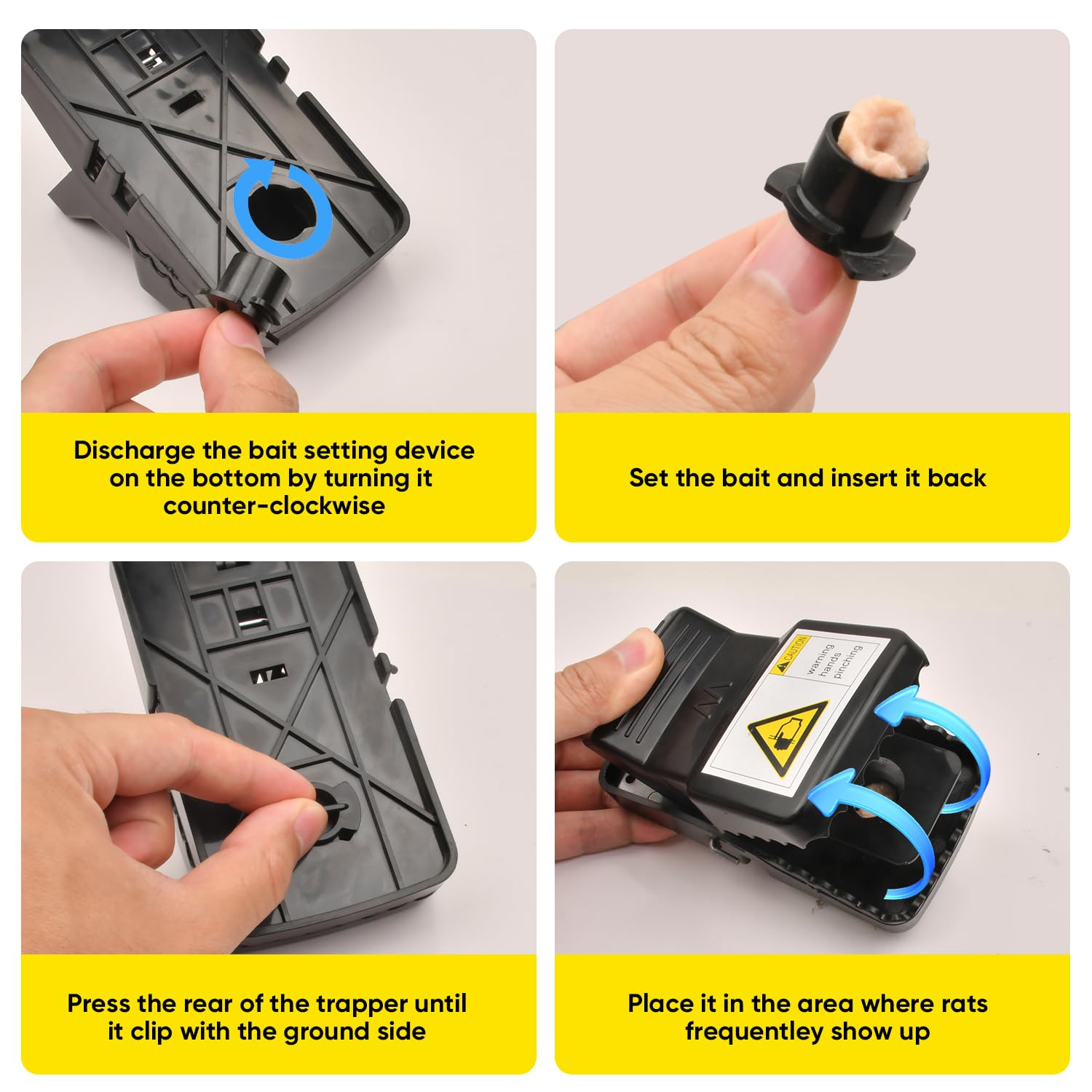 NAMEK outdoor-rodent-trap in garden setting for safe, non-toxic pest control.