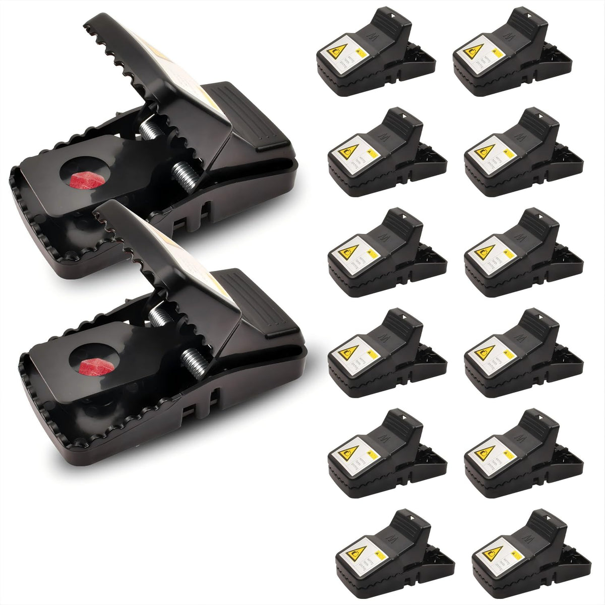 NAMEK Rat Trap 12-pack ready for rapid indoor and outdoor use.