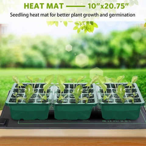 NAMOTEK garden tools set included for easy seedling care