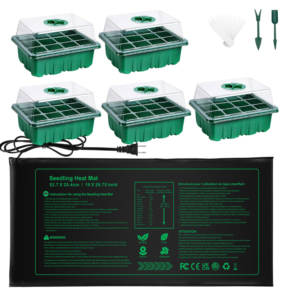 NAMOTEK plant heat mat warms the seedbed for steadier germination