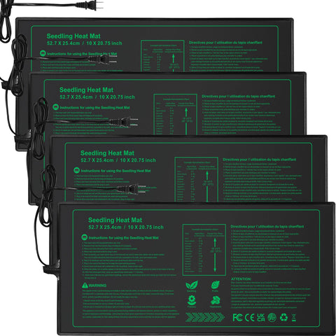 NAMOTEK seedling heat mat under seed tray for uniform warmth