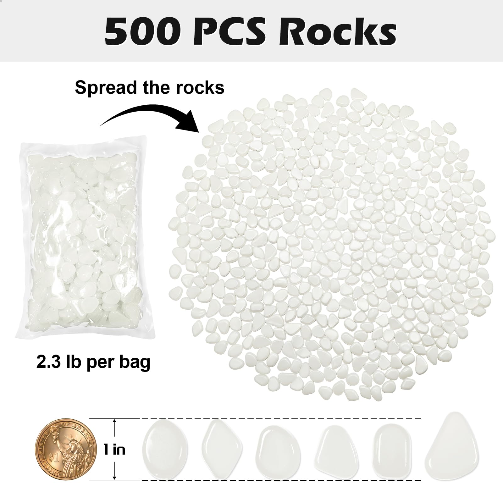 NAMTSO solar glow pebbles brighten garden paths with gentle night-time illumination.