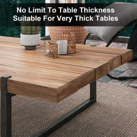 Namubarwa hidden strap clip fits various table thicknesses for indoor dining