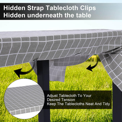 Namubarwa invisible design clip keeps surface neat during outdoor meals