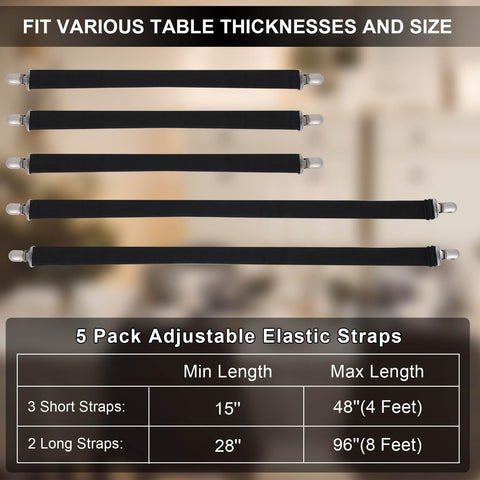 Namubarwa adjustable clips resist rust for outdoor patios and indoor tables