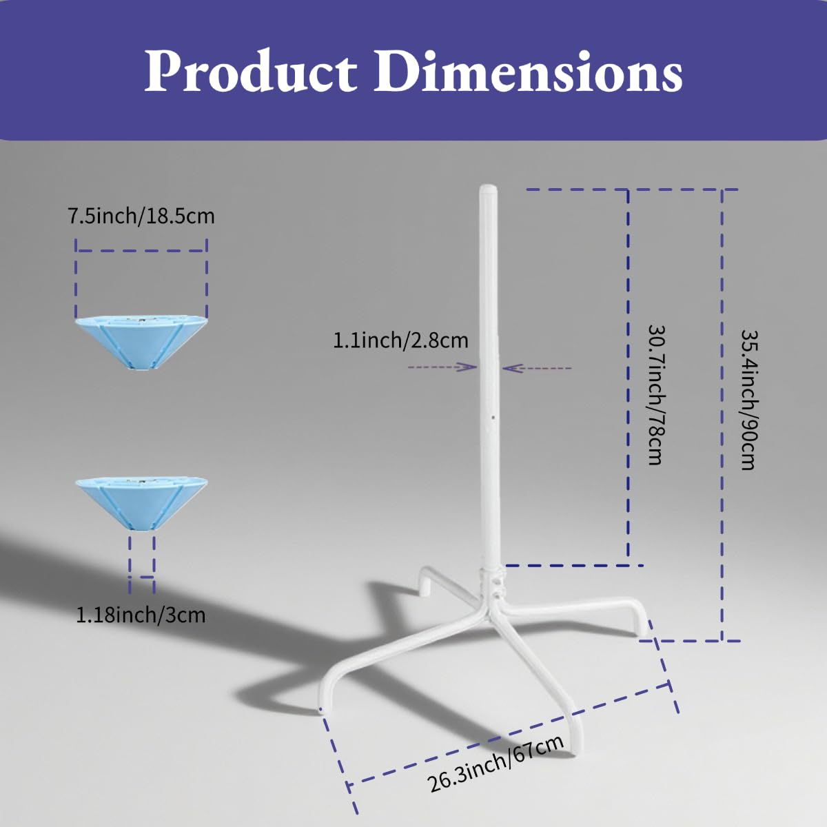 NANABIMIC stand design reduces bending and back strain during cartridge cleaning.