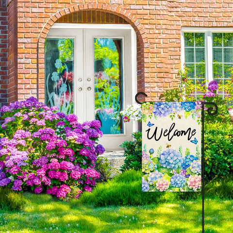 Nanafast front porch garden flag decor adds inviting mood to outdoor spaces.