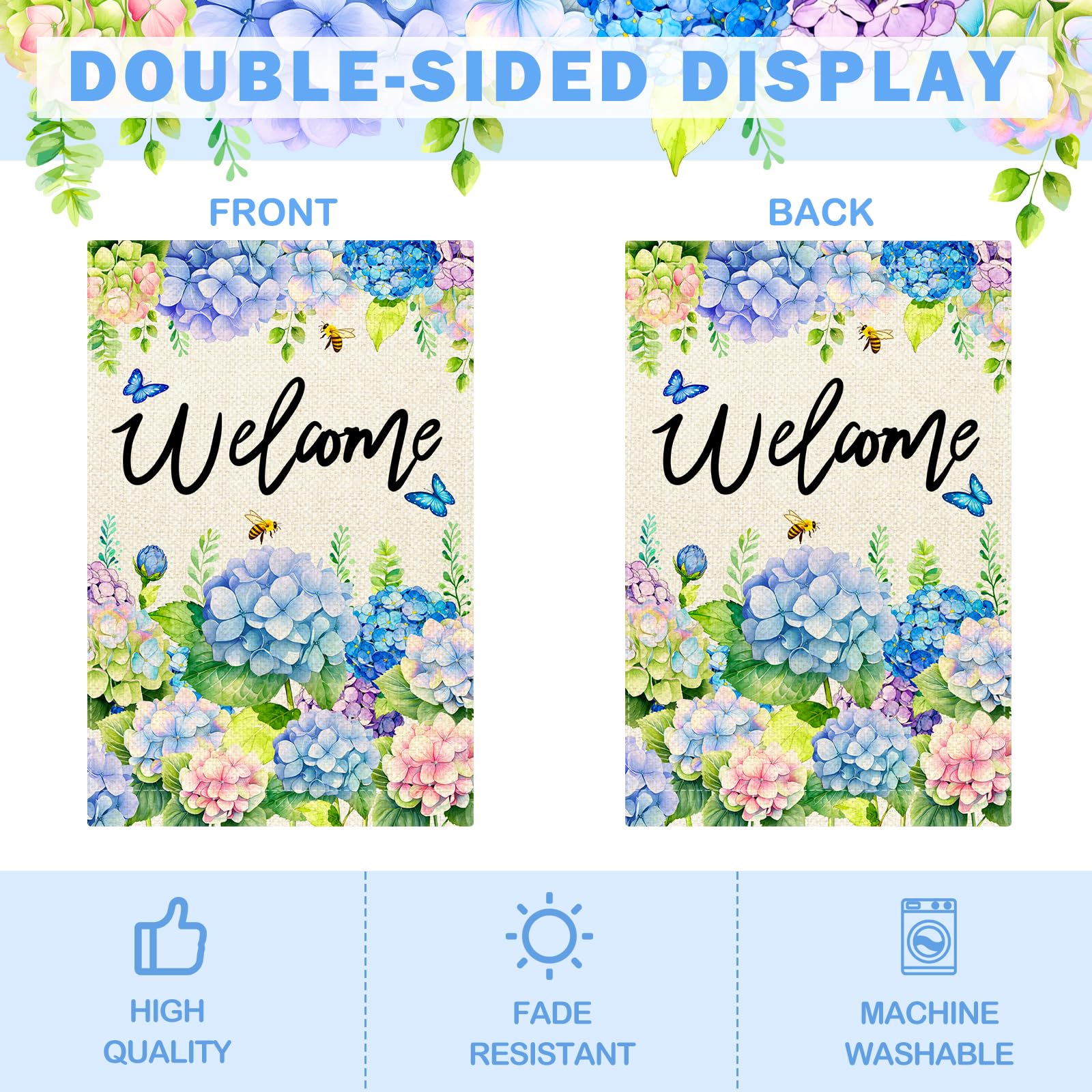 Nanafast hydrangea bees butterflies closeup captures seasonal garden charm.