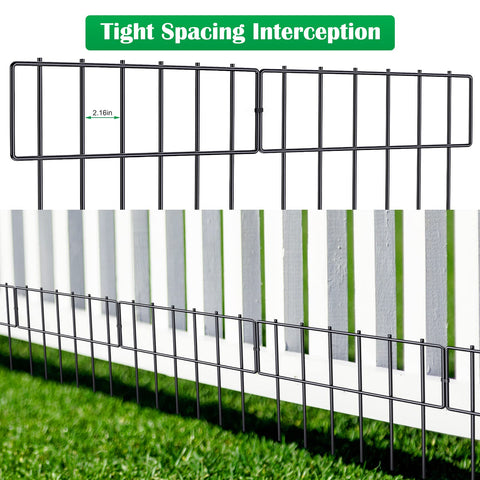 NANANARDOSO dog-and-rabbit barrier enables no-dig installation into soil.