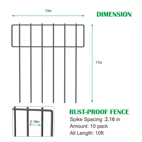 NANANARDOSO ground-install fence showing easy in-ground placement.