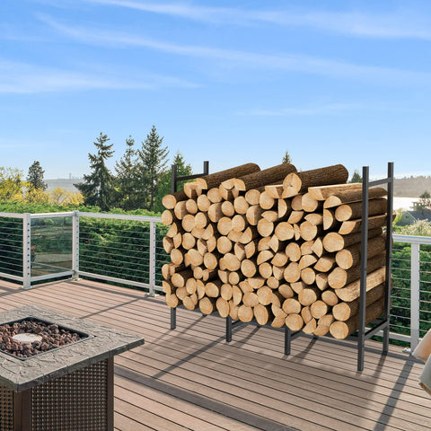 NANANARDOSO cradle holds kindling and logs neatly.