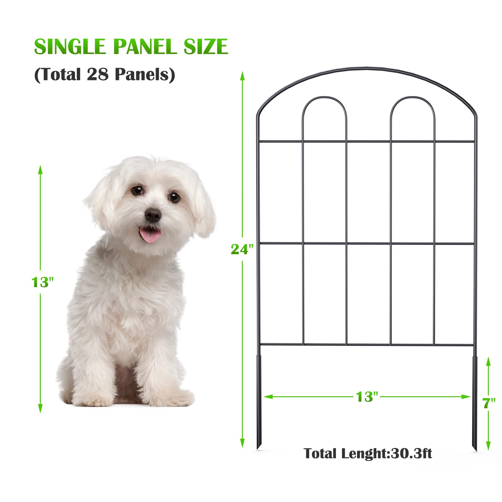 NANANARDOSO rustproof coated fence adds durable outdoor decor for gardens.