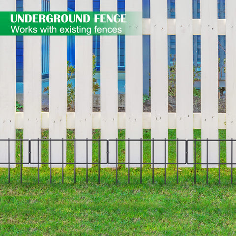 NANANARDOSO rustproof coating on metal fence panels in sunlit garden.
