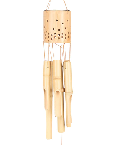 Nanatoc wind chimes six tubes close-up showing rich tones