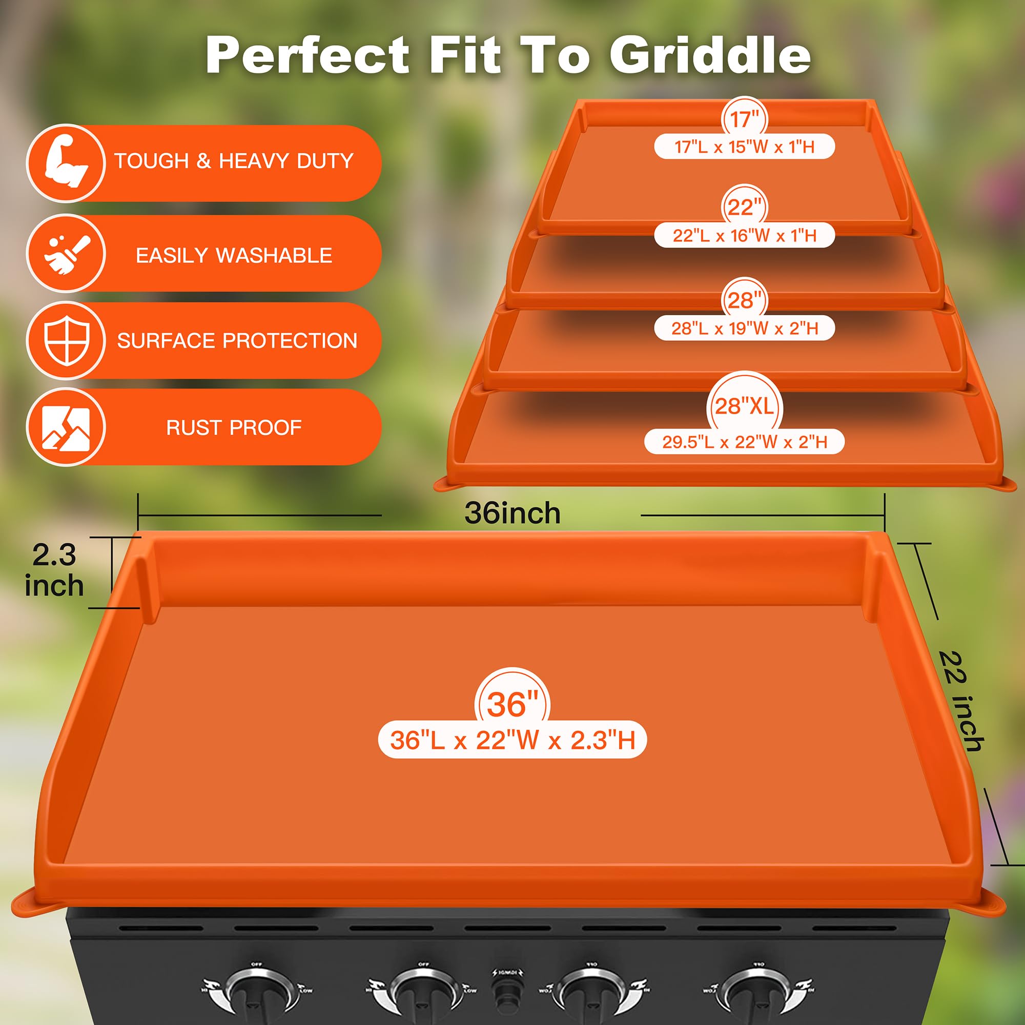 NancyL silicone mat close-up shows durability and non-stick surface for easier cleaning.