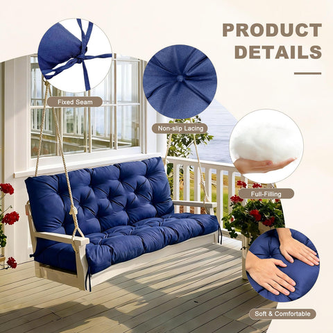 NANGELRN dot-design backrest adds stylish support for outdoor seating.