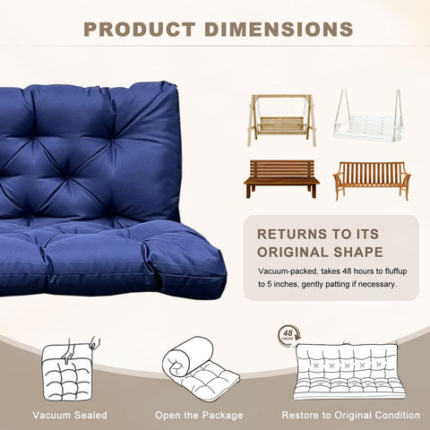 NANGELRN easy-clean cushion surface for quick maintenance after outdoor use.