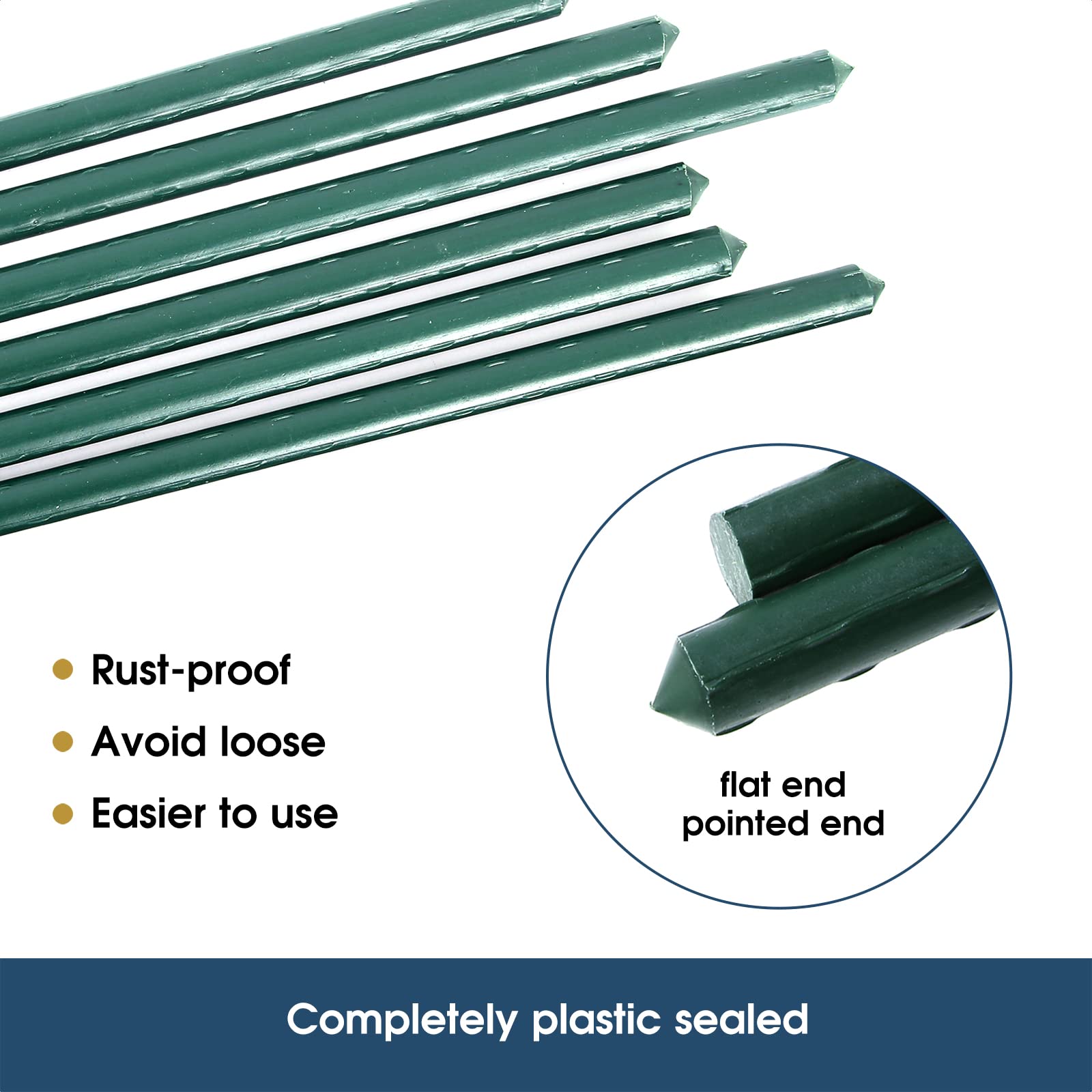 NANOPRETTY tomato and cucumber support stake for garden rows