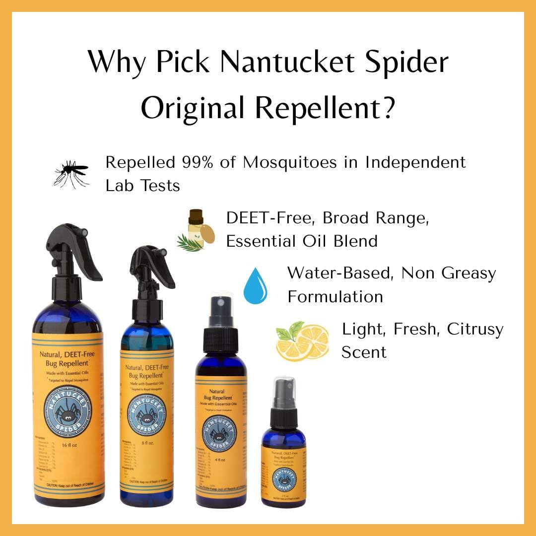 Nantucket Spider fresh essential oil scent during application.