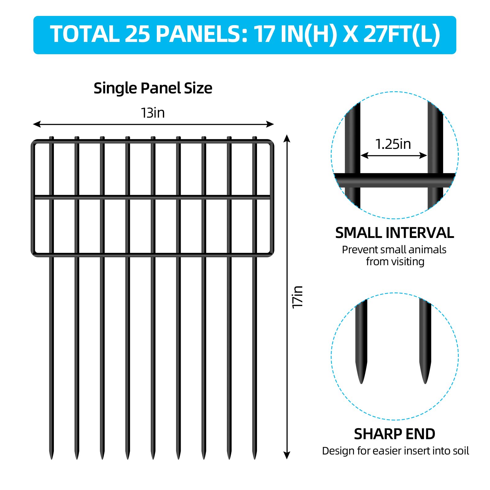 NANYEZH fence panels connected to form custom shapes for unique yard layouts.