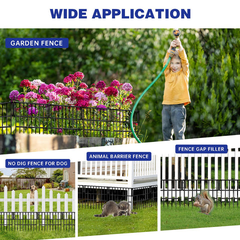 NANYEZH decorative garden fence adds border and style.